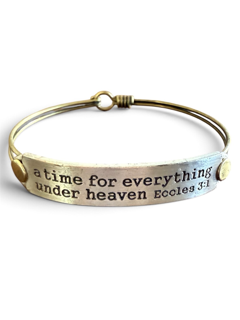 Sweet Romance Ecclesiastes 3:1 Inspirational Message Bracelet